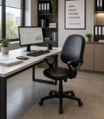 Silla de oficina Rudy alta ovalina color negro - Imagen 2