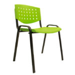 Silla apilable fija plástica calada variedad de colores