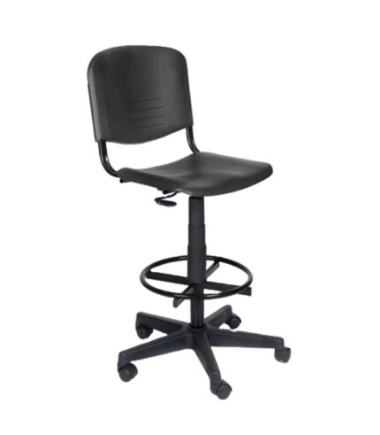 Silla cajera fija ISO plástico