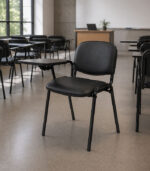 Silla apilable Pupitre color negro - Imagen 2